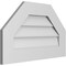 Ekena Millwork Octagonal Top Surface Mount PVC Gable Vent w/ 3-1/2"W x 1"P Standard Frame, 26"W x 16"H GVPOT26X1601SN - alternate 3